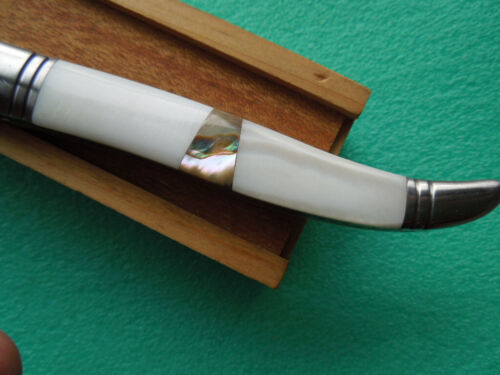 Premium Laguiole L'ECLAIR "PERLMUTT/ABALONE" 440 Surgical Steel 90/00er FRANCE - Bild 7 von 10