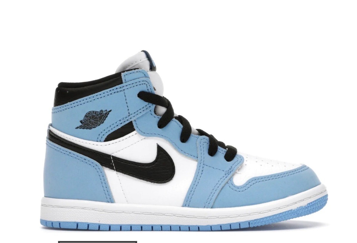 スニーカー Nike TD Air Jordan 1 High OG Nike Air Jordan 1 Retro High TD 'University Blue ' Size 8C | eBay