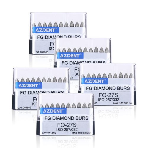 5X AZDENT Dental Super Grueso FG Diamond Bur Empuñadura de Fricción Pieza de Mano de Alta Velocidad - Imagen 37 de 62
