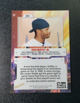 Ken Griffey Jr. 2022 Skybox Metal Universe Champions #25 Seattle