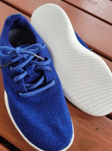 Allbirds Sams Club Blue Merino Wool Runner Sneakers Womens size 9 - Picture 6 of 7