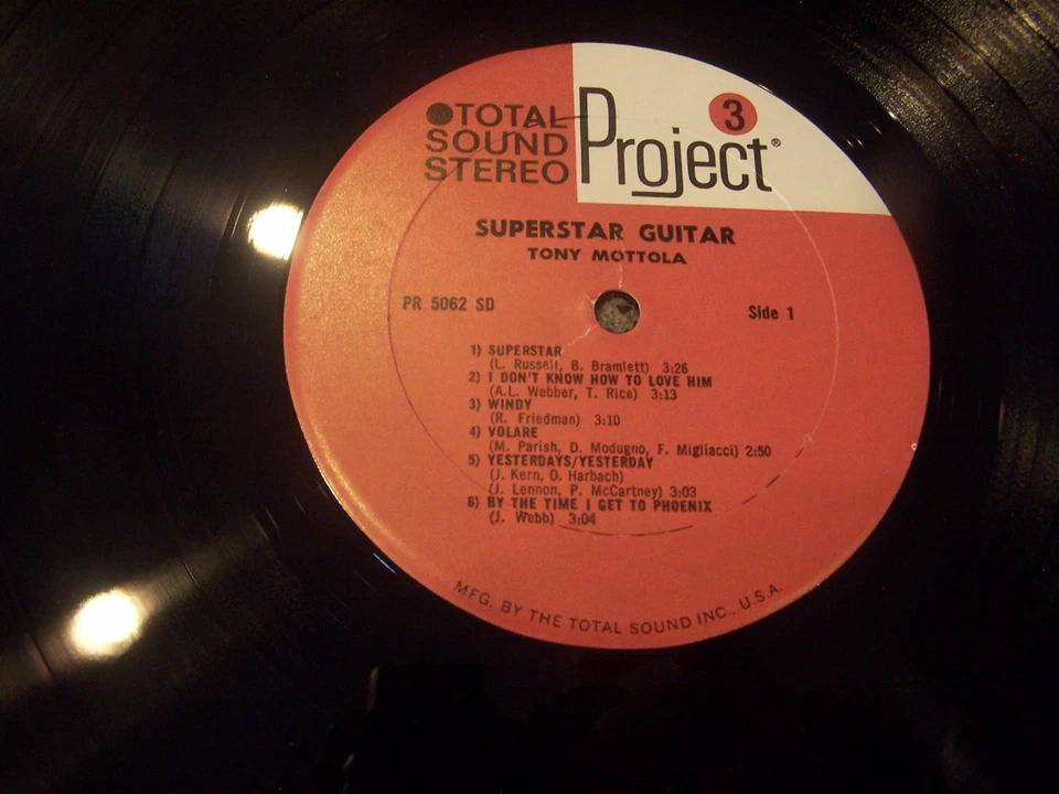 Tony Mottola "Superstar Guitar" PROJECT 3 LP SHRINK. Foto 3 de 4