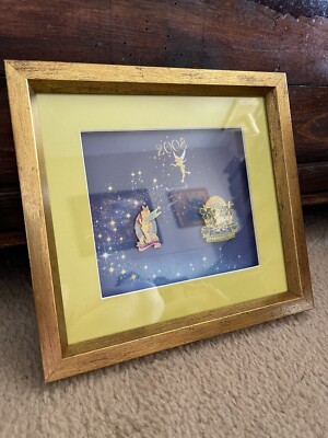 Disney DLRP Tinker Bell & Mickey Mouse Prototype Framed 2 Pin Set LE 10 Easter
