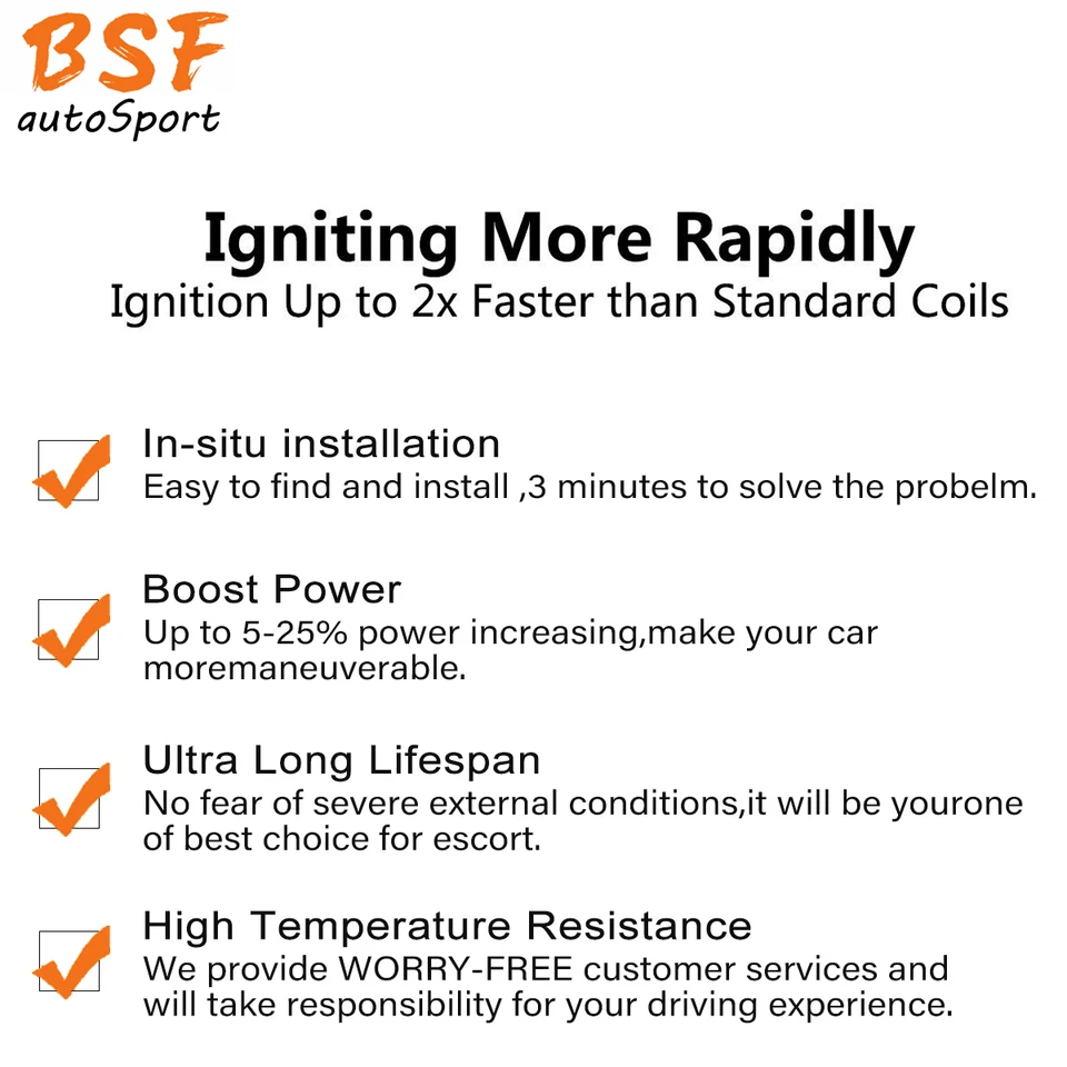 Bobina de encendido 4 piezas para Audi A3 2004-2013 Volkswagen Polo Golf Seat 036905715F Foto 4 de 4