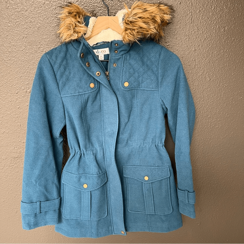 Denim & Co Anorak Jacke Sherpa gefüttert Kapuze | Gr. XXS - Bild 2 von 10
