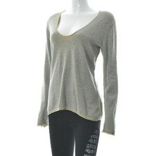 Tommy Hilfiger sweater knit Cotton-Cashmere Women's Relaxed Fit Scoop Neck Top L