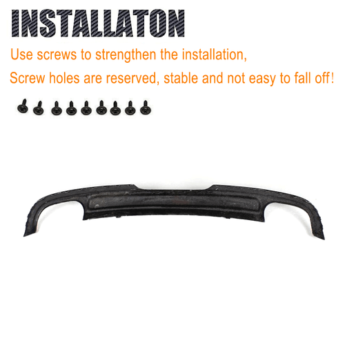 Difusor trasero de carbono faldón trasero parachoques trasero para Audi TT 8J MK2 2008-10 - Imagen 7 de 8