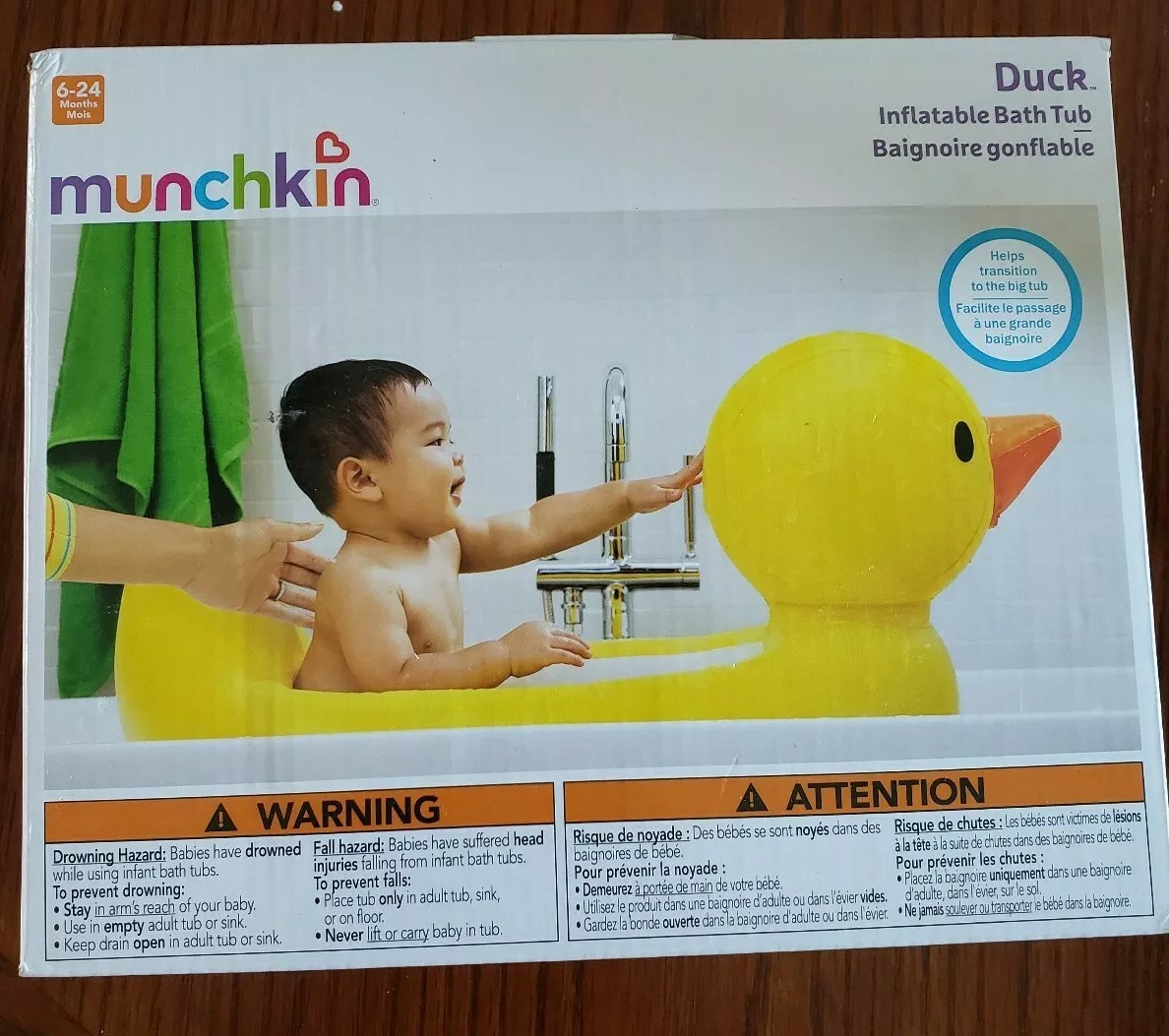 inflatable safety duck tub