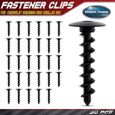 30Pcs M9.5 Screw Bumper Fascia Fastener for Chevrolet Suburban 1500 Cadillac GMC