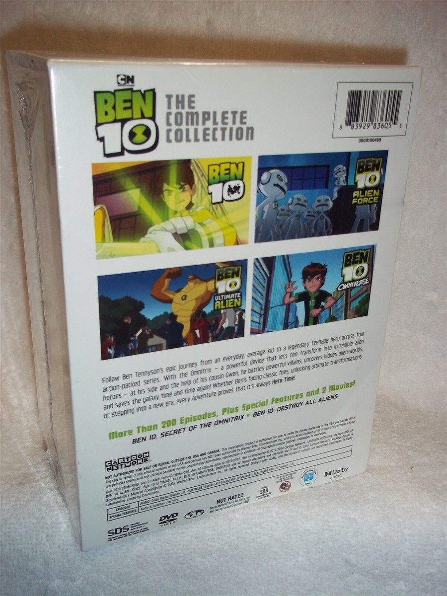 Ben 10 Complete Collection+Alien Swarm+Race Against Time (Blu-ray