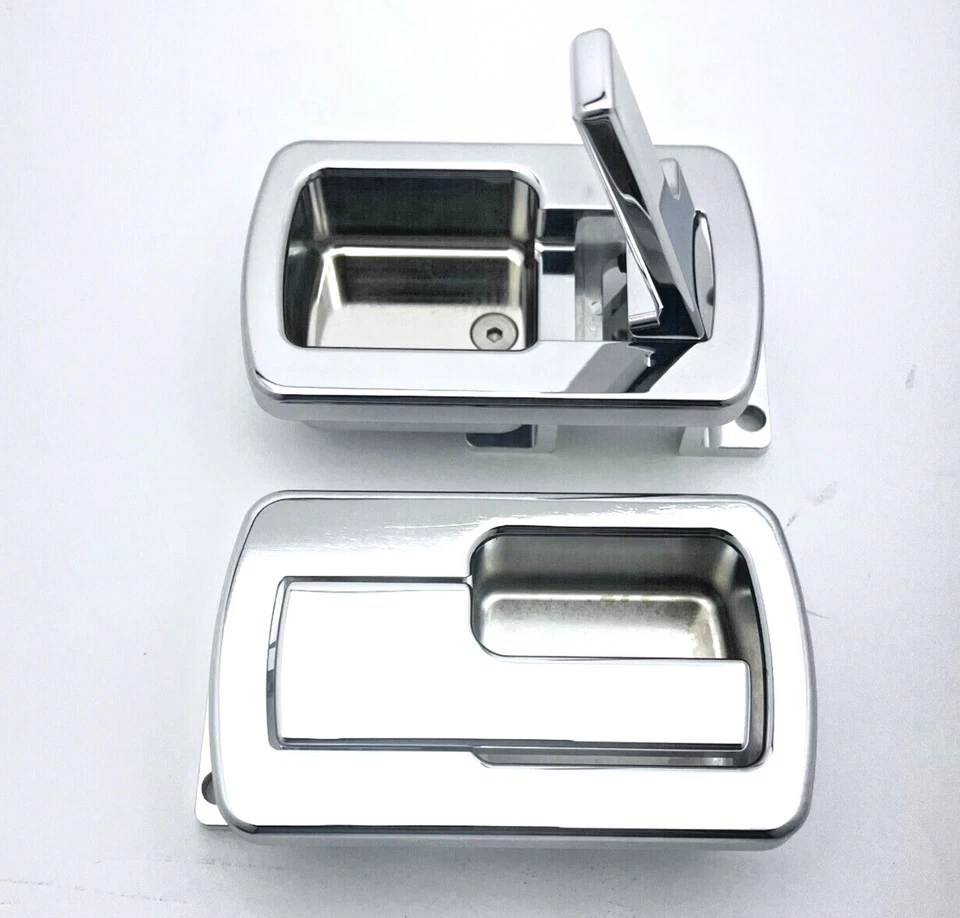 Manija de puerta interior Billet para Volkswagen VW Mk1, MK2, Golf, Scirocco, cromo Foto 2 de 4