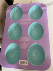 Celebrate It Easter Egg Non-Stick Cakelet Bakeware Pan 6 Molds Light Blue NEW — photo 4