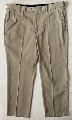 Windham Pointe Beige Flat Front Straight Leg Dress Work Pant Men Size 40x30