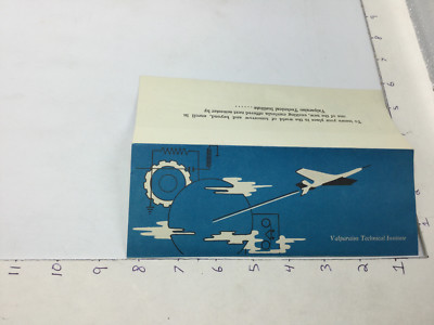 Vintage Brochure -- VALPARAISO TECHNICAL INSTITUTE - guided missiles computers 