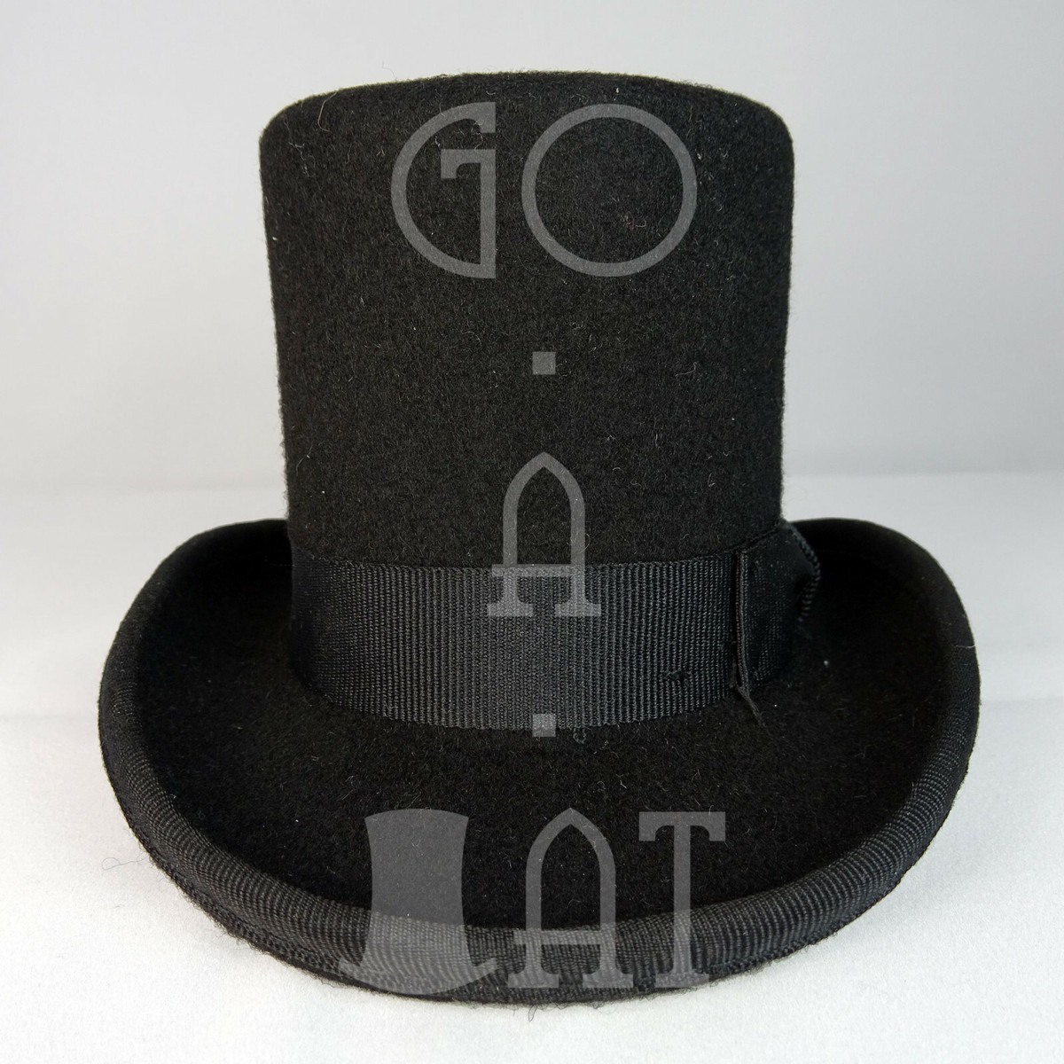 CLASSIC Wool Felt Mini Top Hat Women Fascinator Topper Party  display picture 1