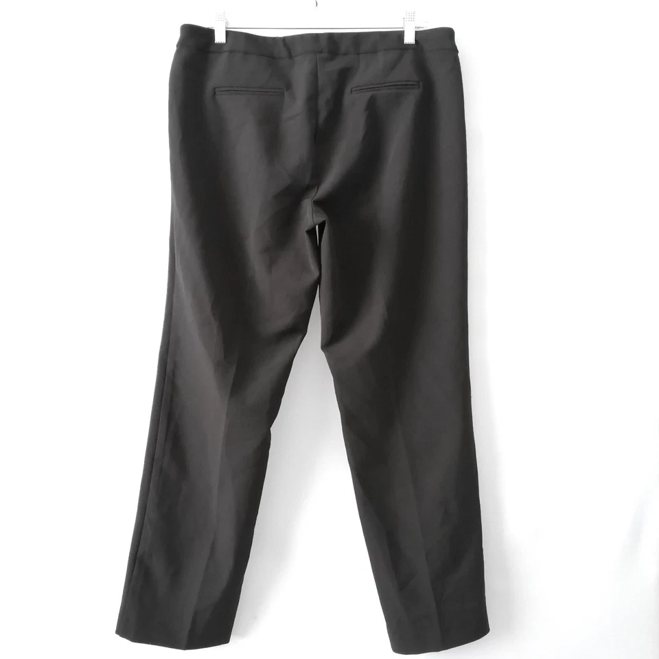 Zac & Rachel Womens Black Mid Rise Slim Zip Pocket Ankle Pants Petite Size 14P - Image 4 of 4