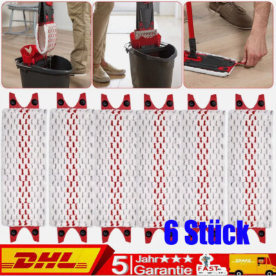 6 Stück Ersatz Wischbezug geeignet 2in1 Vileda UltraMax Neu für Vileda Ultramat