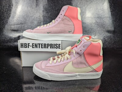 nike blazer pink check