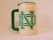 University of Notre Dame ND Fighting Irish 1842 Whirley Plastic Cup Mug w/Lid
