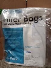 6 Pack KIRBY Vacuum Filter Bags Micron Magic HEPA Filtration F-Style Twist Style