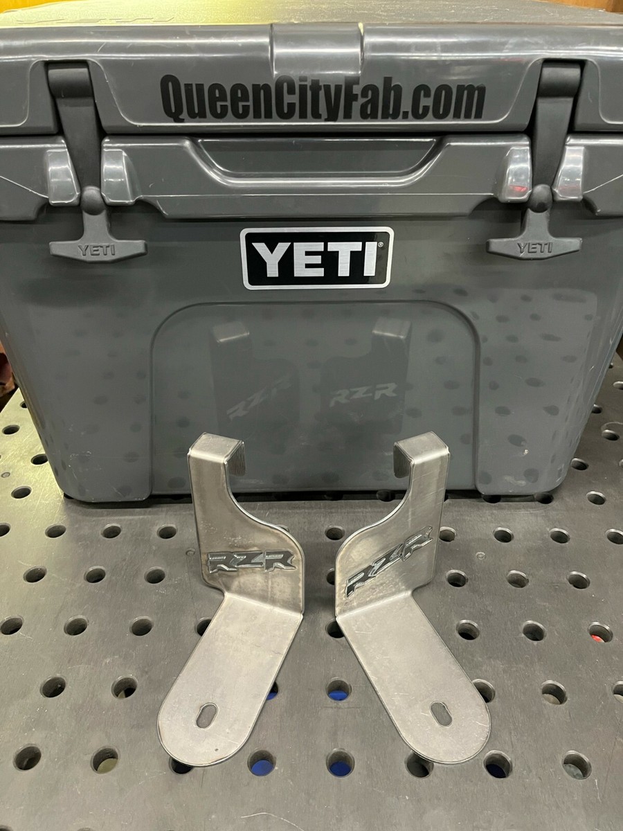 Cooler Brackets for Yeti 35 Polaris RZR Mounts RZR logo XP1000