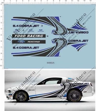1/24 1/25 Scale REVELL GT500 TG500KR cobra jet ford racing Model Kit Water Decal