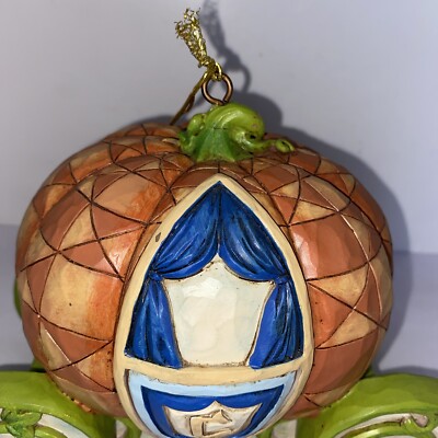 Disney JIM SHORE Cinderella ENCHANTED COACH Pumpkin Bird Feeder