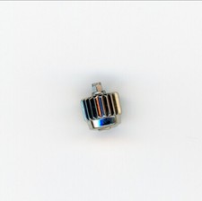 for Tag Heuer 5.0 mm Factory Crown Shiny S/S in color screw down w/tube
