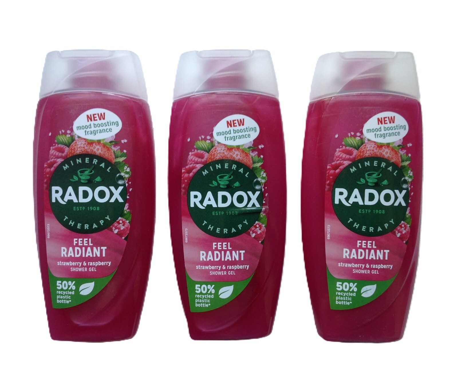 RADOX FEEL UPLIFTED GRAPEFRUIT & GINGER SCENT SHOWER GEL 3 X 225ml