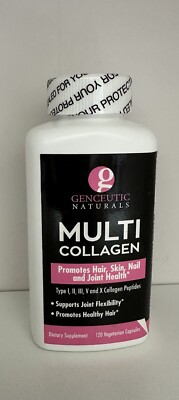 Genceutic Naturals Multi Collagen 120 Vegetarian Capsules