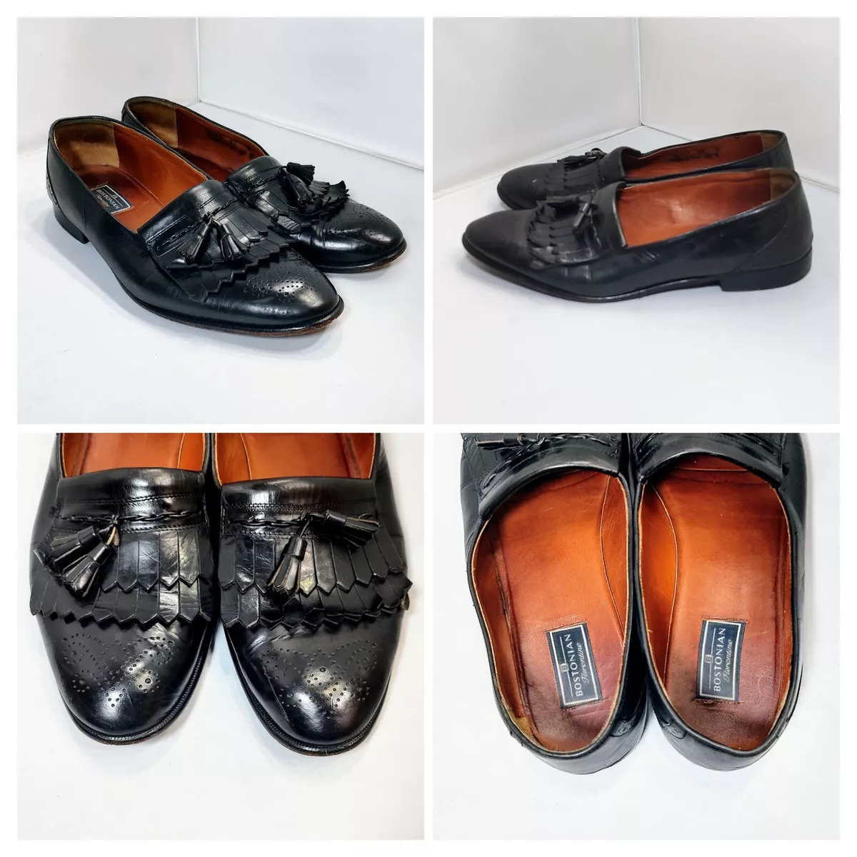 BOSTONIAN Florentine Loafers Dress Shoes Black Leather Men s Size 11 M