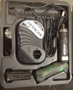Metabo HPT/Hitachi DB3DL2 3.6V Li-Ion Screwdriver 1/4" Hex Drive - with 2 Batt