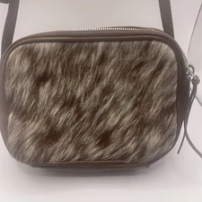 Mark & Graham Essentials Pony Hair Hide Crossbody/Shoulder Purse