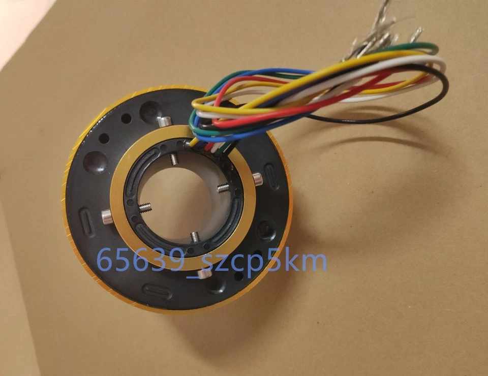 1PC 6 Circuit/10A Hollow Shaft Slip Ring Slip Ring Through Hole Dia.38.1mm - Image 3 of 4
