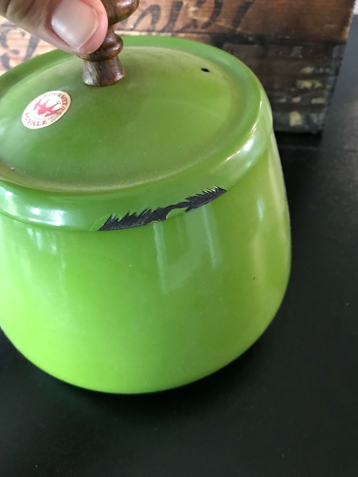 Mod Hippie Mid Century Vintage 60s 70s Avocado Green Enamel Fondue ... Mod Hippie Mid Century Vintage 60s 70s Avocado Green Enamel Fondue ...