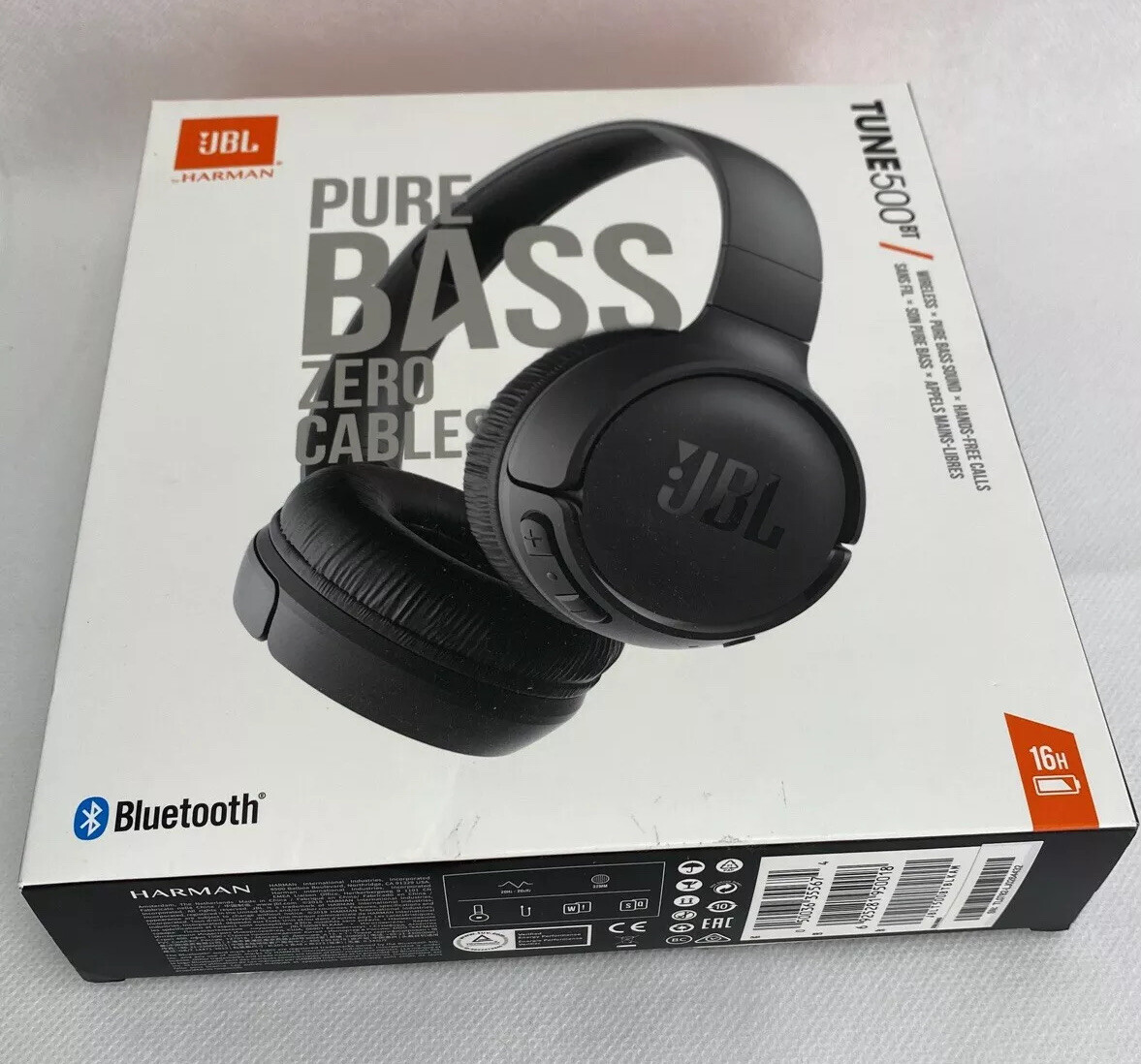 JBL Wireless Headphones Pure Bass Sound Hands-Free Calls Zero