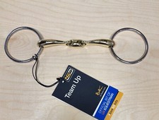 Neue Schule Salox Team Up Double Joint Loose Ring Snaffle Bit 5.5" - 16mm