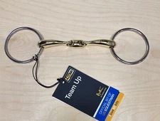 Neue Schule Salox Team Up Double Joint Loose Ring Snaffle Bit 5.5" - 16mm