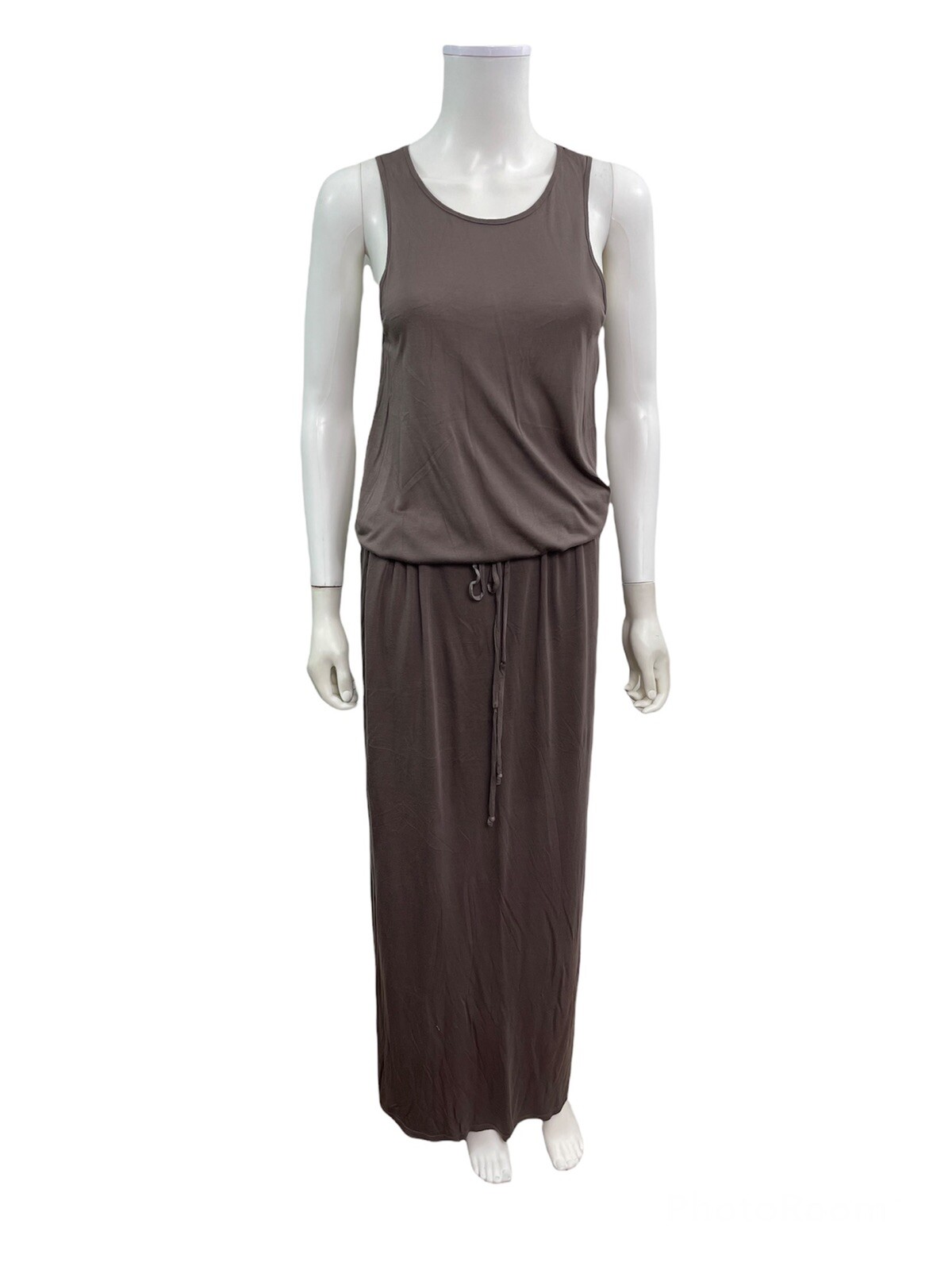 Michael Stars Women’s Size Small Sleeveless Drawstring Brown Maxi Dress