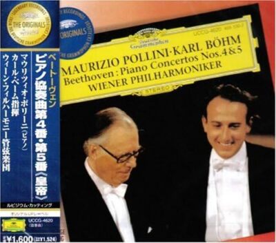 Maurizio Pollini/Bohm/VPO NEW CD Beethoven Piano Concertos No.4 & 5 Japan OBI