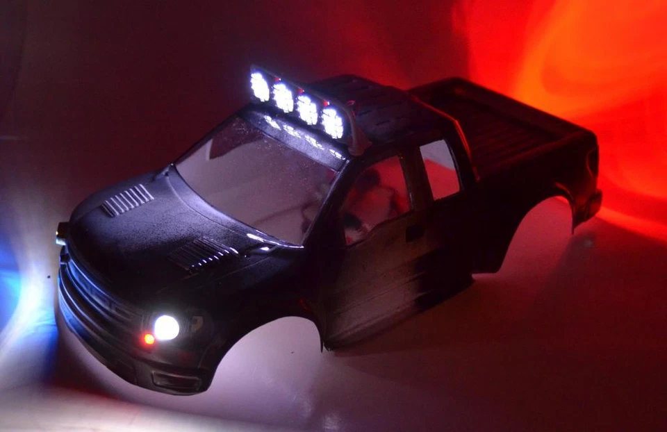 Traxxas Stampede Slash RC10 Custom Police LED Light Set #61 - Image 3 of 4