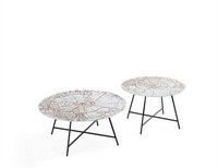 Couchtische Tische Beistelltische Wohnzimmer Modern Luxus Braun 2 Tlg.