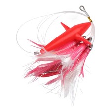 Leurre Thon Jupe Plume Trolling avec Crochet Acier pour Action Pêche Dynamique