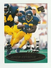 1999 Press Pass GOLD #22 Amos Zereoue rookie card, West Virginia Mountaineers