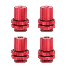 4x CAMVATE Hot Shoe Mount to 1/4" Female Thread Screw Adapter fr DSLR Camera Rig