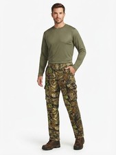 Cabelas Mens Fleece Camo Hunting Pants 38x34 Cargo Pockets Warm Outdoors