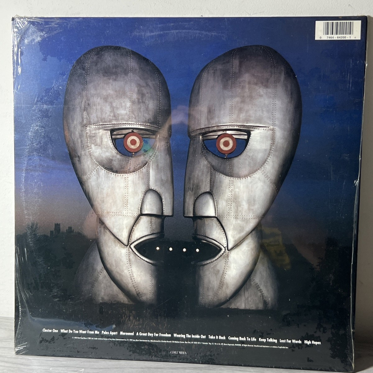 Pink Floyd The Division Bell LP Blue Vinyl Original 1994 Columbia