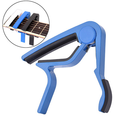 Portable Quick Change Tune Clamp Handheld Tuner Capo For Folk Guitar Fit