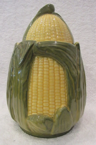VINTAGE SHAWNEE USA POTTERY "CORN KING" #66 LIDDED COOKIE JAR COOKIE JARS