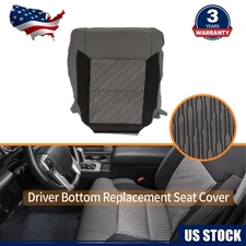 Driver Bottom Cloth Cover For Toyota Tundra 2014-2020 2021 Graphite Gray + Black